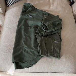 Figs Moss Scrub Legging and Halle Top